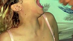 Found her in panties, made her suck everywhere