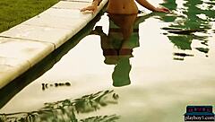 Alana Wolfe poses as a petite blonde teen model.