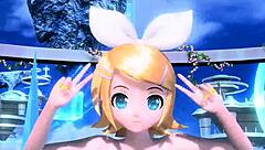 kagamine rin's love song project diva nude mod reveals her full goddess body