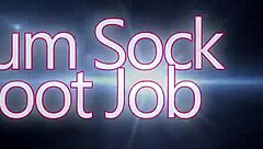 Goddess Gives Cum Sock Footjob