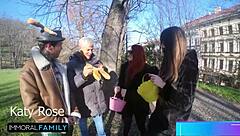 easter bunny sluts katy and mia enjoy juicy ass licking in taboo group quickie