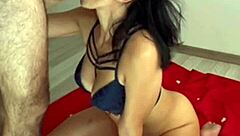 Cum Bounces Like Spiderman'S Web On Her Beautiful Face