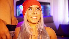 hey, this blonde latina can't stop sucking cock every day