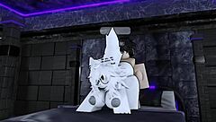 Pounding my hot furry roblox slut hard in doggystyle