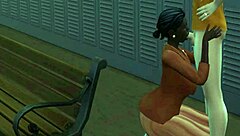 Fortune's adventure in the sucking scene of anime cartoon.