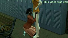 Fortune's adventure in the sucking scene of anime cartoon.