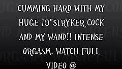 i tease my pussy with stryker wand until orgasm