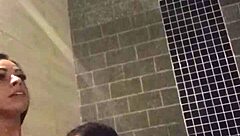 Three Brazilian hotties massage asses in hot tub