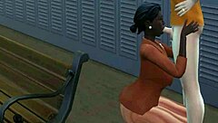 Fortune's adventure in the sucking scene of anime cartoon.