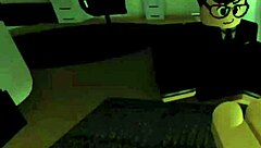 this roblox girl is getting fucked by an intruder. so intense and wild!