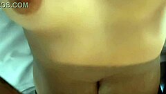 cumming on natural tits and belly