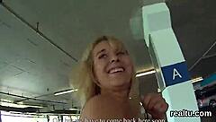 Charming czech sweetie seduced in mall and fucked pov