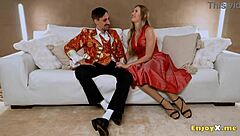 Busty towheaded with massive jugs and smooth-shaven pussy gargles hard-on in total hd - whorish xxx sluts