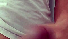 Detailed view of cock stroking leading to cumshot