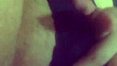 Latina masturbates in the morning, touching her boobs and tits