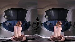 redhead gets punished in dark room vr