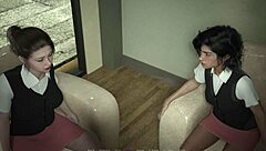 Ik verneder Rebecca met openbaar vingeren en aftrekken