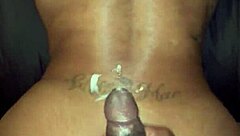 caution: slippery wet pussy gets backshot by bbc, creamy cumshot