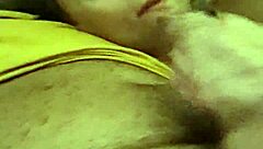 Blonde milf couple delivers intense handjob to orgasm with cumshot on beautiful tits