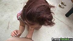 redhead slut gets facial from giselle leon 1 2 3