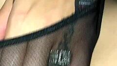 skinny milf hot wife spreads her pussy close up so i can cumshot all over it