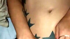 skinny milf hot wife spreads her pussy close up so i can cumshot all over it