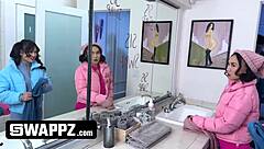 Snow Storm Swap Stepsisters Pound Hard