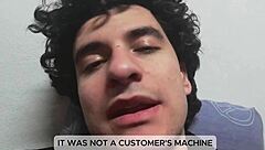 blasting massive cumshot on client's machine