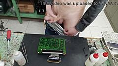 blasting massive cumshot on client's machine