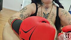 deedee loves working out and ends up giving a blowjob