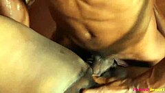 African babe rides monster cock before work