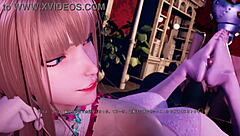 Beautiful Woman Gives Footjob Orgasm