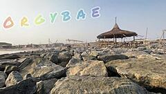 Couple Voyeur Play at Public Bar and Beach