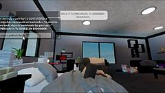 roblox - fucking a fan in hotel, he cums inside me