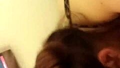 Big Ass White Girl Passionately Sucking Cock