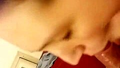 Big Ass White Girl Passionately Sucking Cock