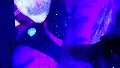 Hot Blonde Fucks Amidst Party Chaos with Big Tits