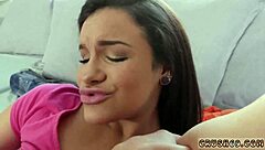 Money-hungry stepdaughter trades webcam sex for cash in taboo family hardcore