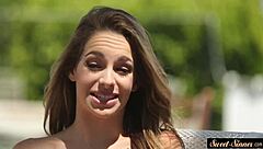 I watch the cocksucking teen 18+ beauty ride stepbros cock