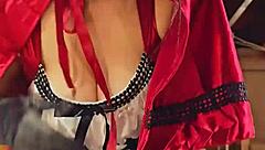 Miss Raquel in Little Red Riding Hood Cosplay Gets Spat On and Fucked Cowgirl
