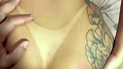 Brazilian wife in lingerie takes a monster cock at home.