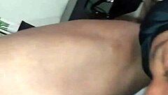 Boxing match with intense action