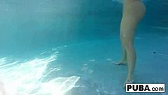 Olivia enjoys summer activities by the poolside