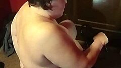 The MILF enjoys a DILDO CHAIR ORGASM with her big ass.