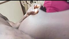 My little black slut loves her juicy pussy punished