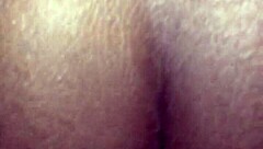 ebony babe plays with her pussy during football game 😈