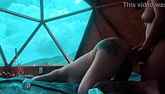 Lesbians Fuck in Costumes at Glamping to Music