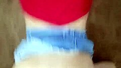 My best friend came over for some intense sex in her underwear.