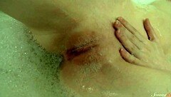 i'm tiny blonde paula z fingering my eager pussy in the bathtub