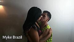 Nicoly Mattos Receives Myke For Anal Fuck In Apartment